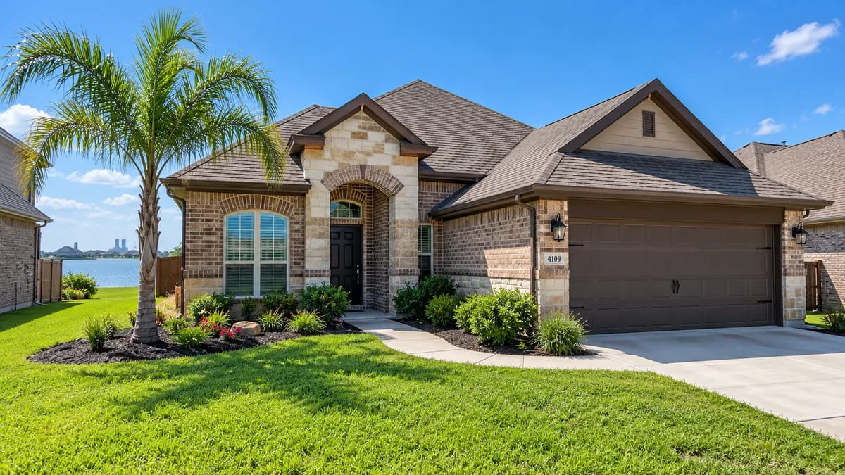 Illustration of a residential home representing home inspection services in Portland, Texas